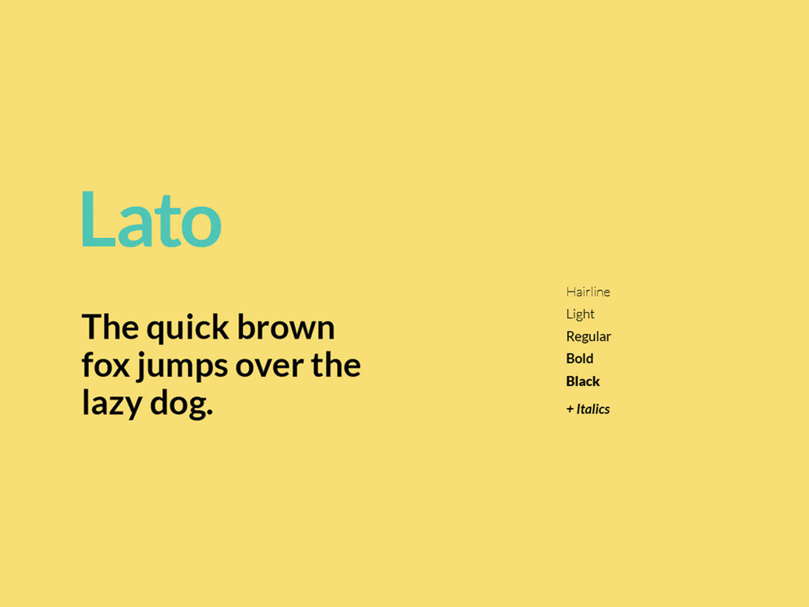 Lato - Google Font
