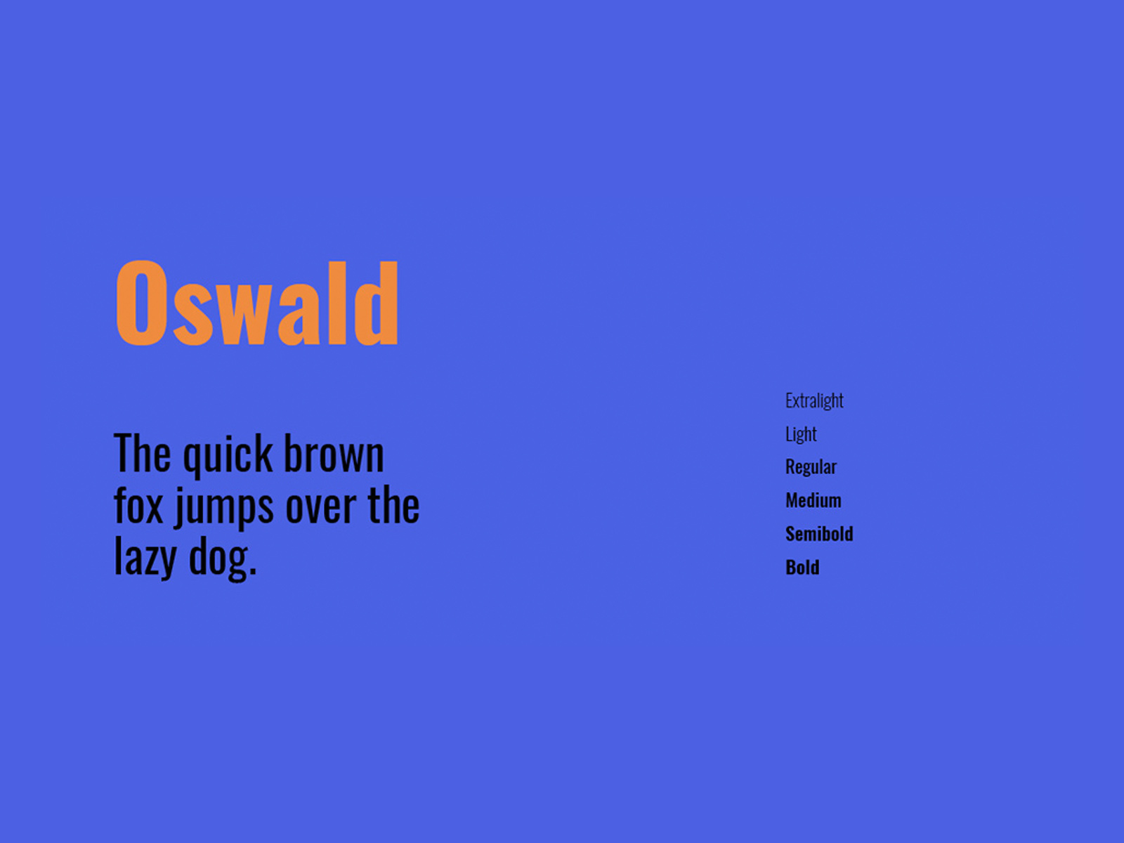 Oswald - Google Font
