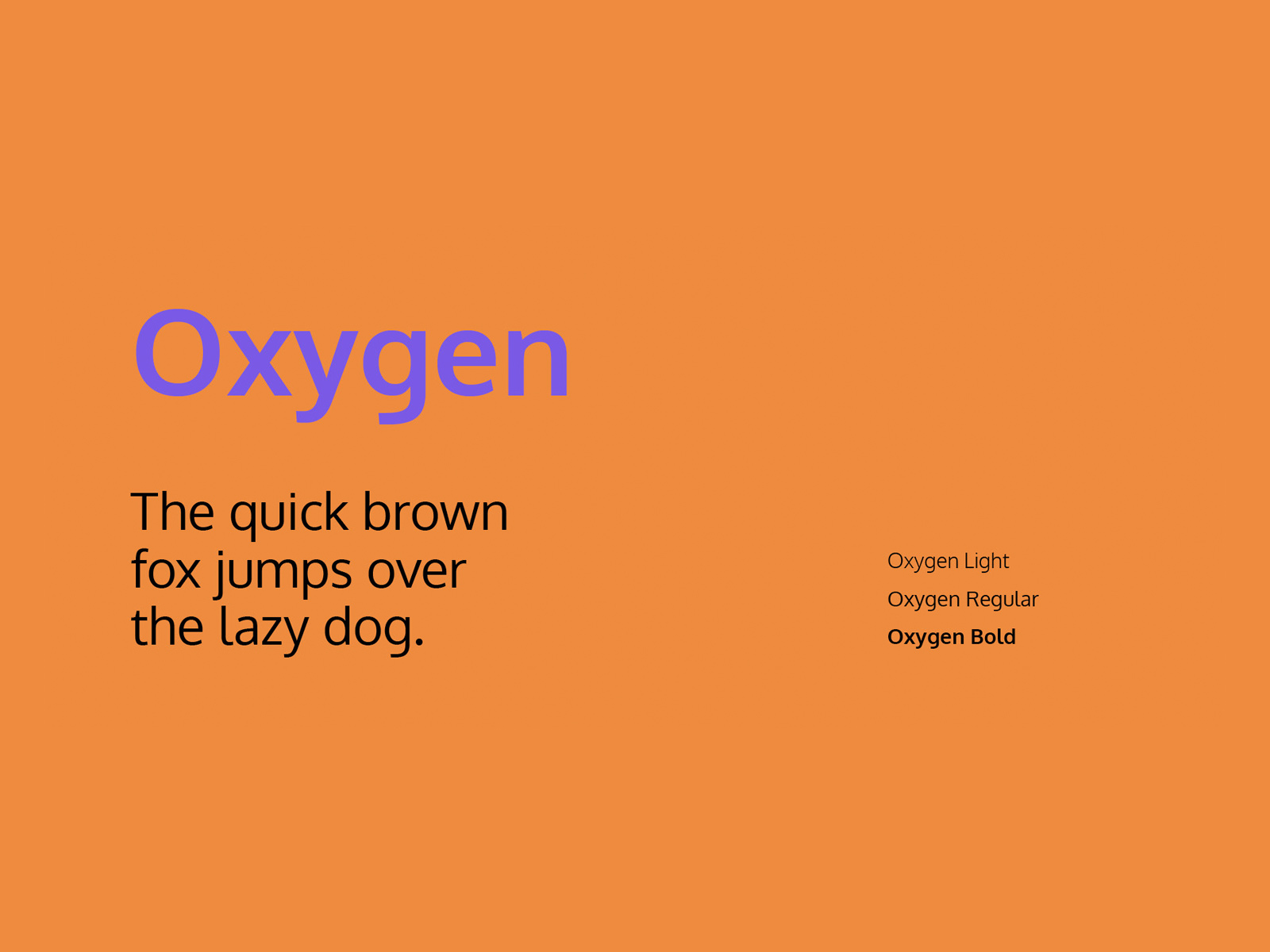 Oxygen - Google Font