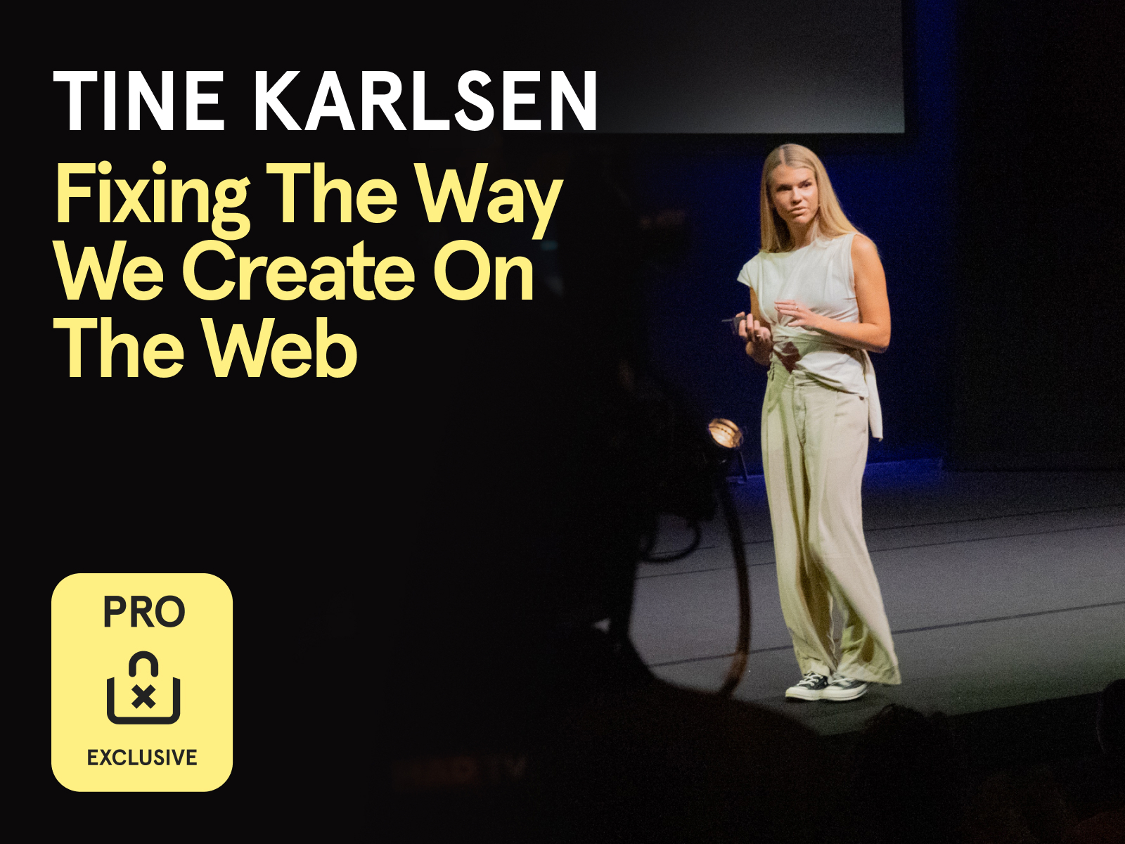 New PRO Content available: watch Tine Karlsen's new talk from Awwwards Conference Amsterdam