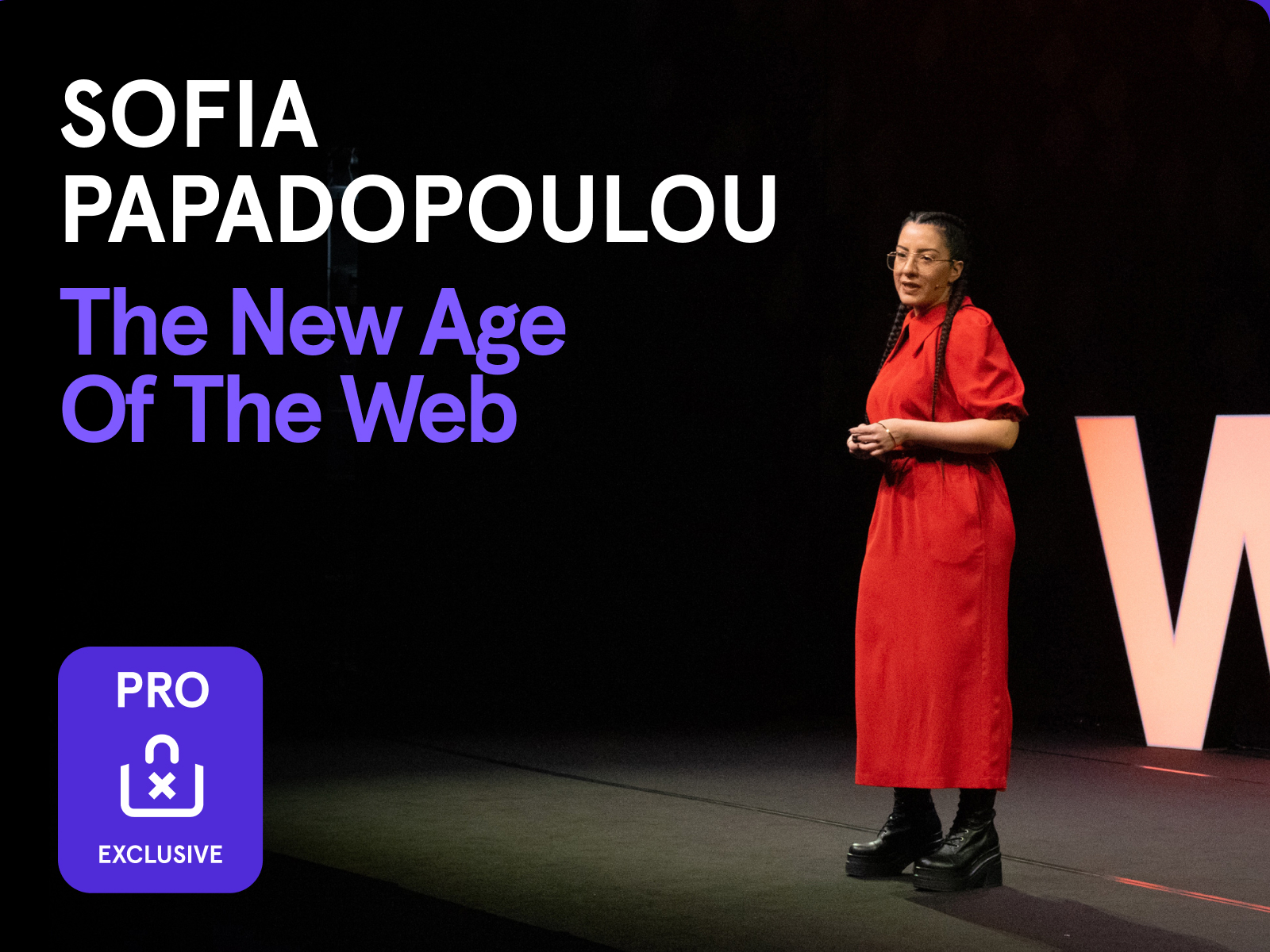 New PRO Content available: watch Sofia Papadopoulou's new talk from Awwwards Conference Amsterdam