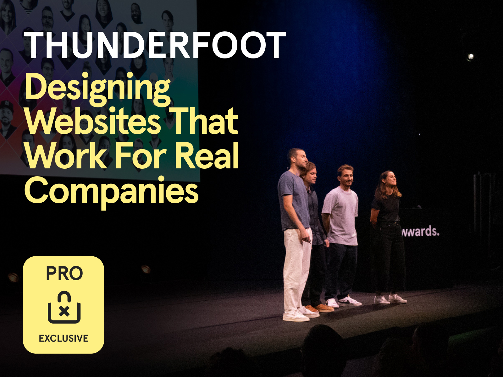 New PRO Content available: watch Thunderfoot's new talk from Awwwards Conference Amsterdam