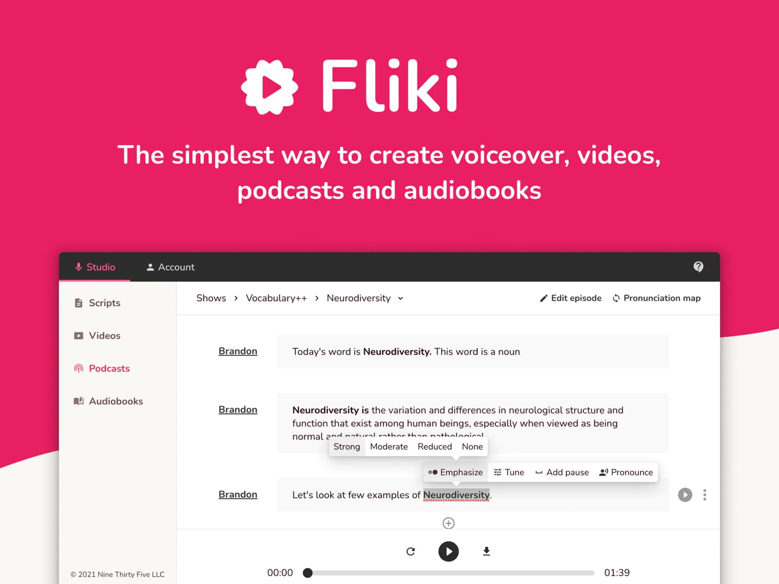 Fliki - Turn text into videos with AI voces