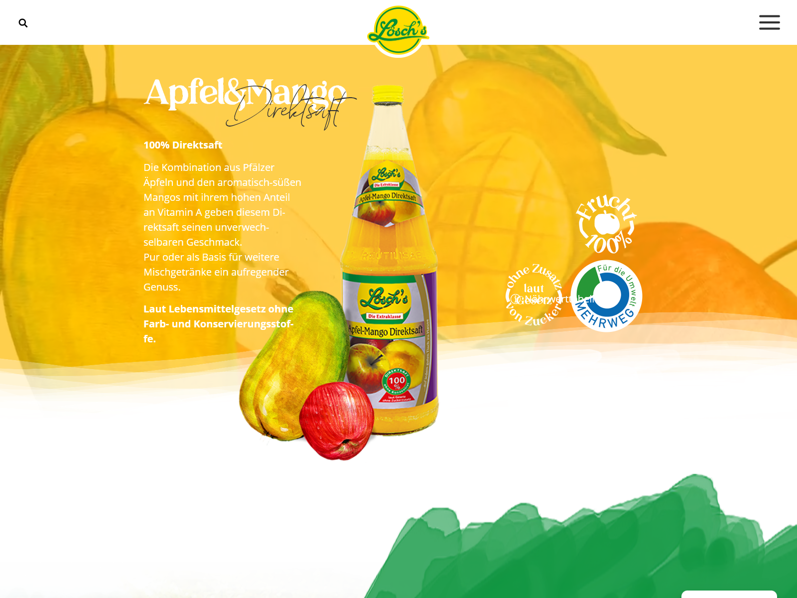 individual product page with handdrawn background animation