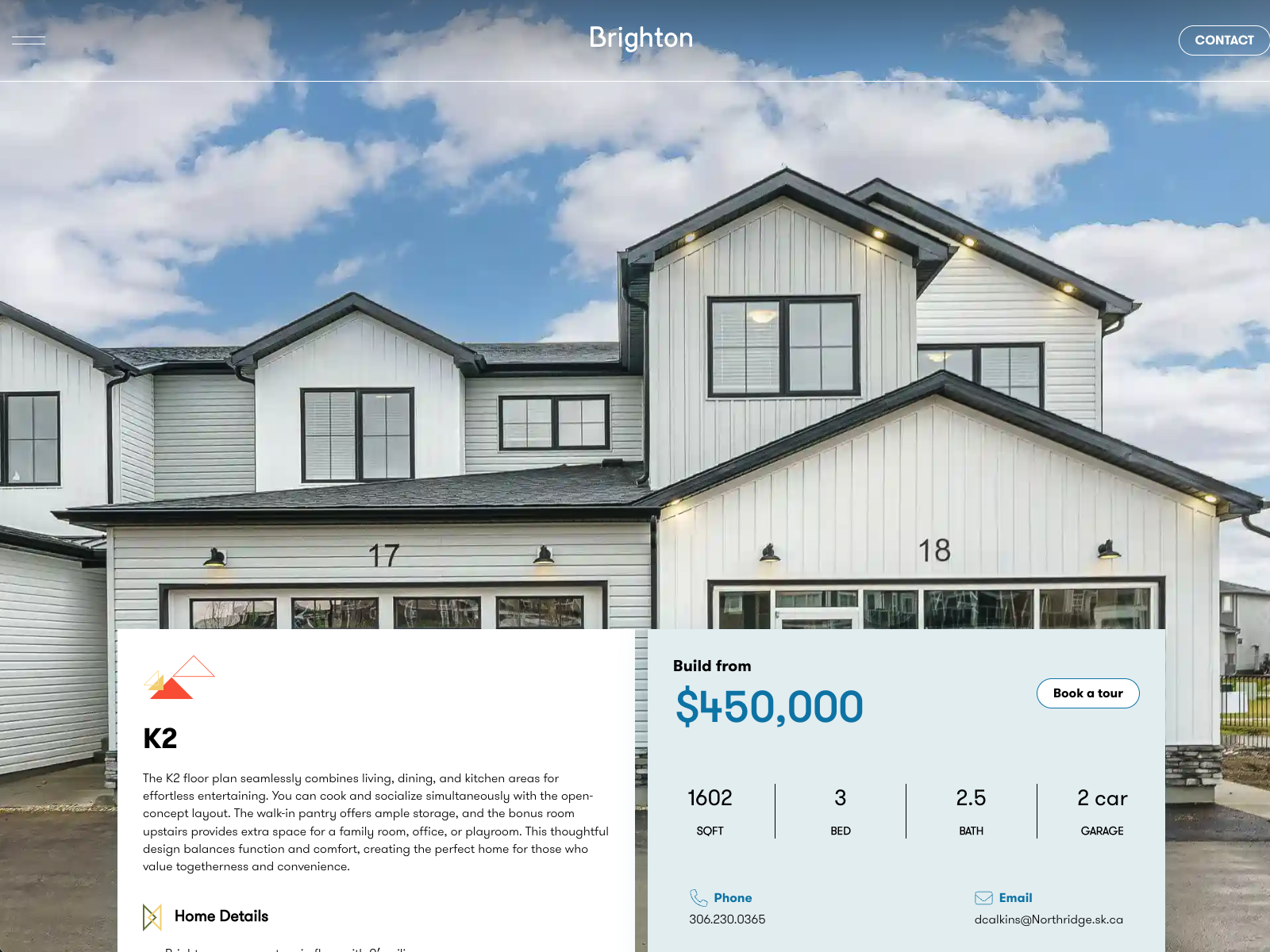 Interactive Showhome Price Filter