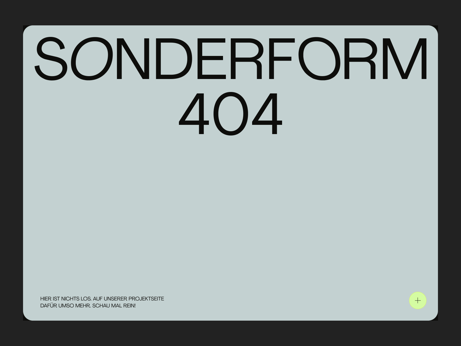 Sonderform 404 Page