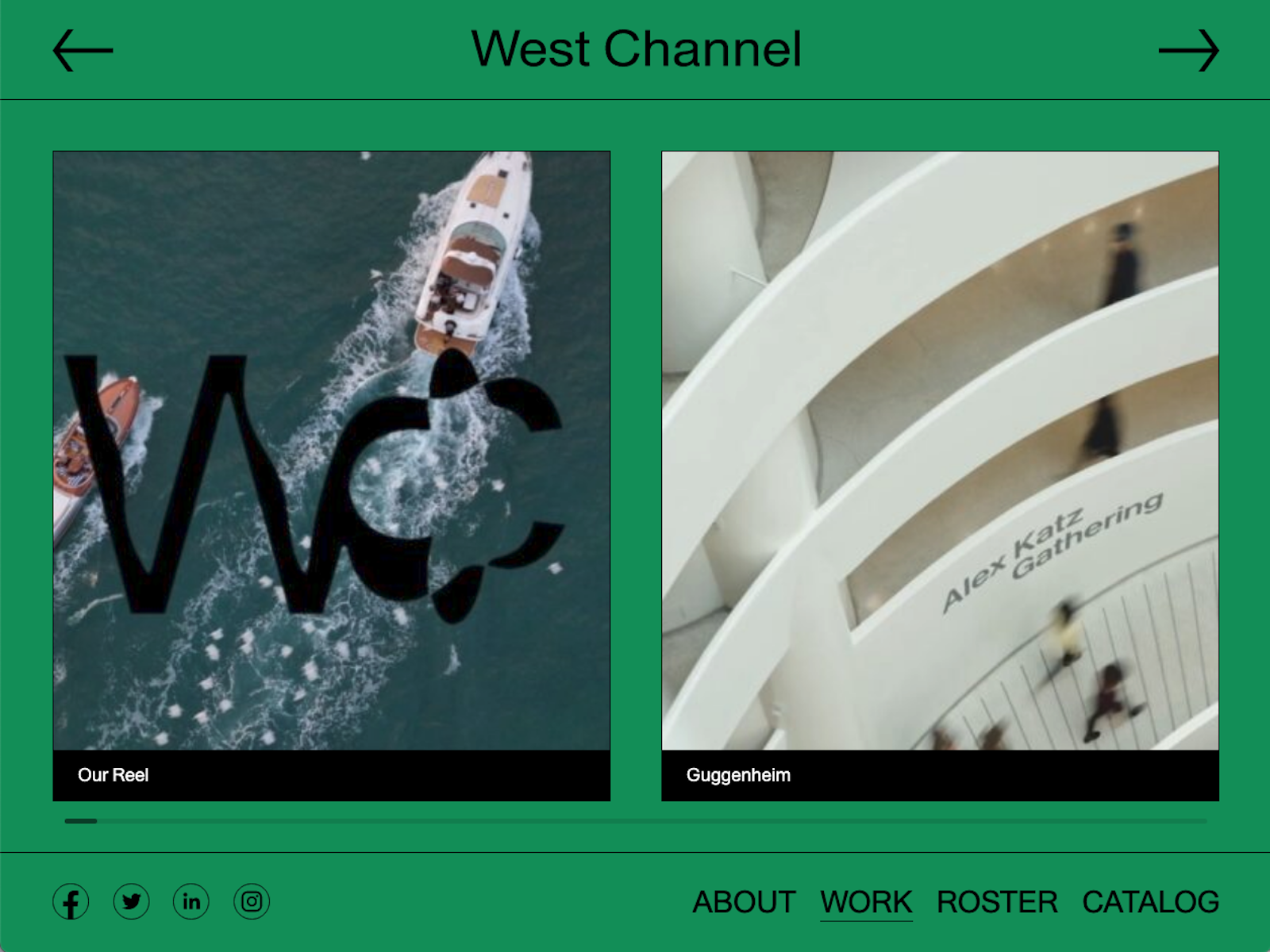 West Channel Work Page
