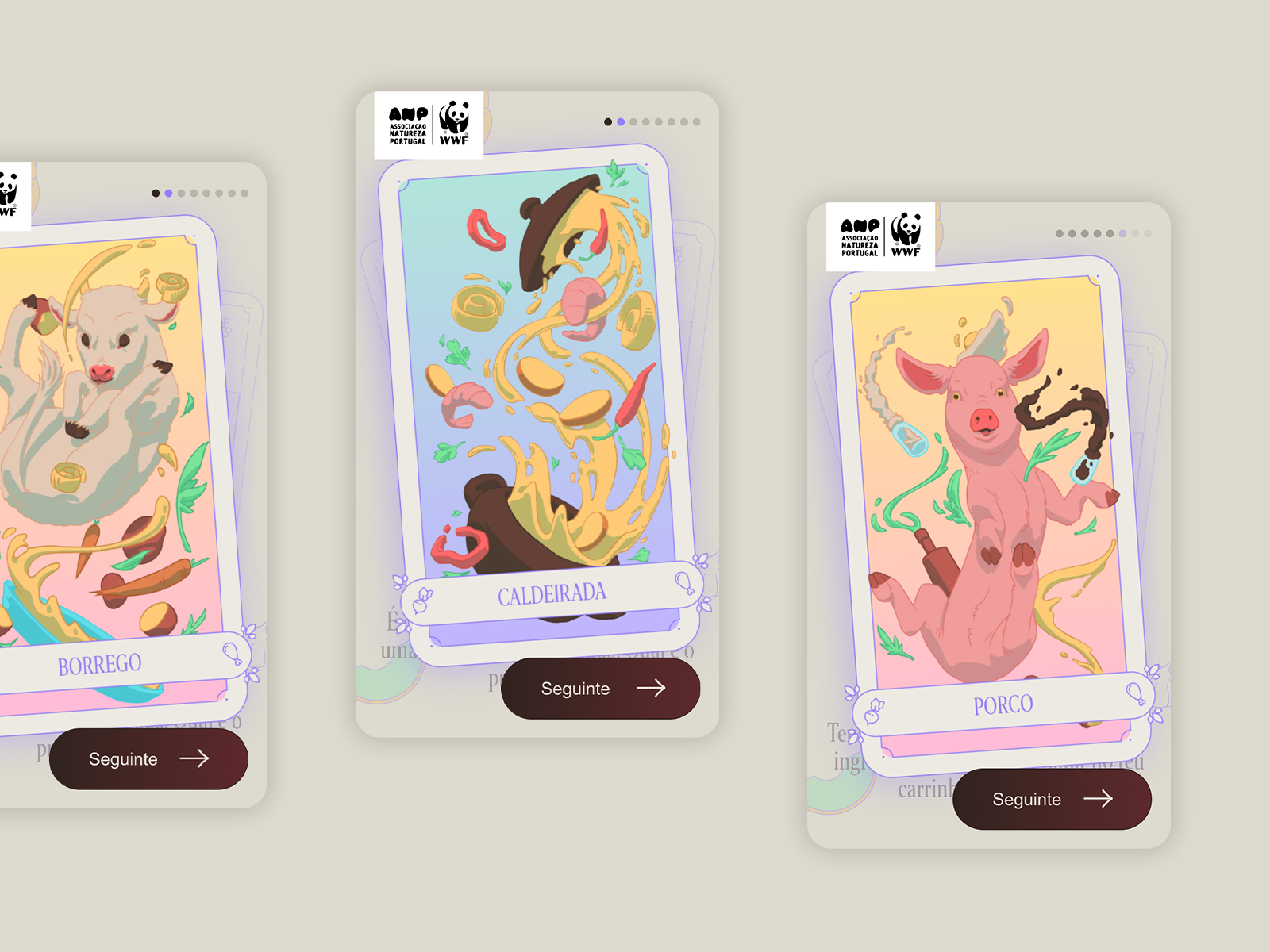 Illustrated cards
