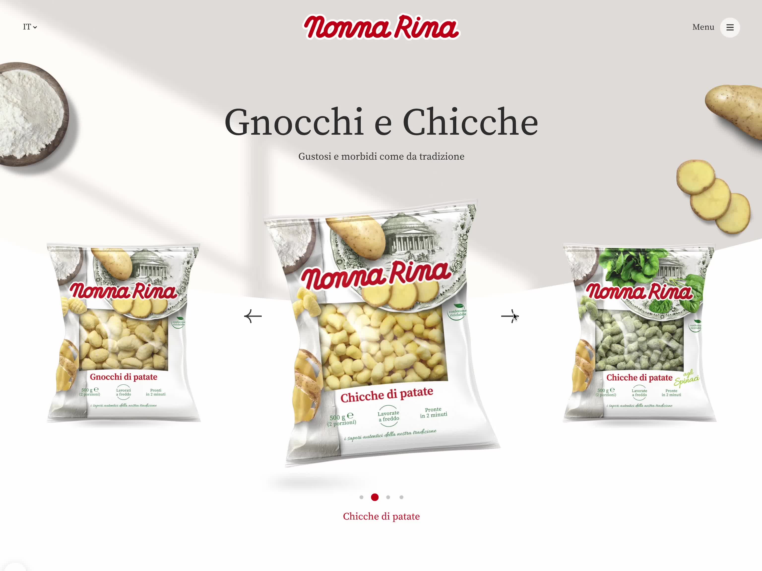 Nonna Rina - Awwwards Honorable Mention