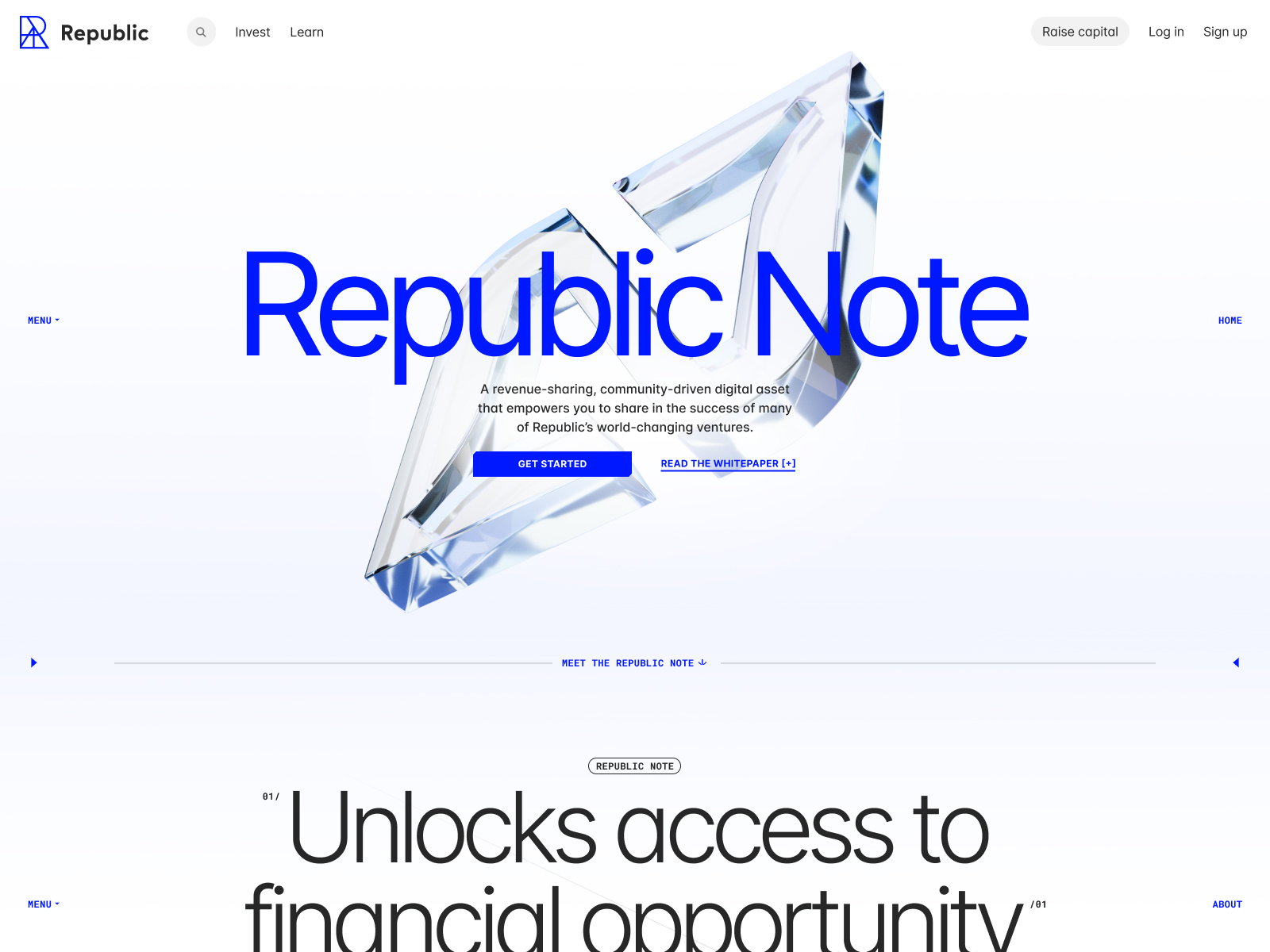 Republic Note 3D Logo