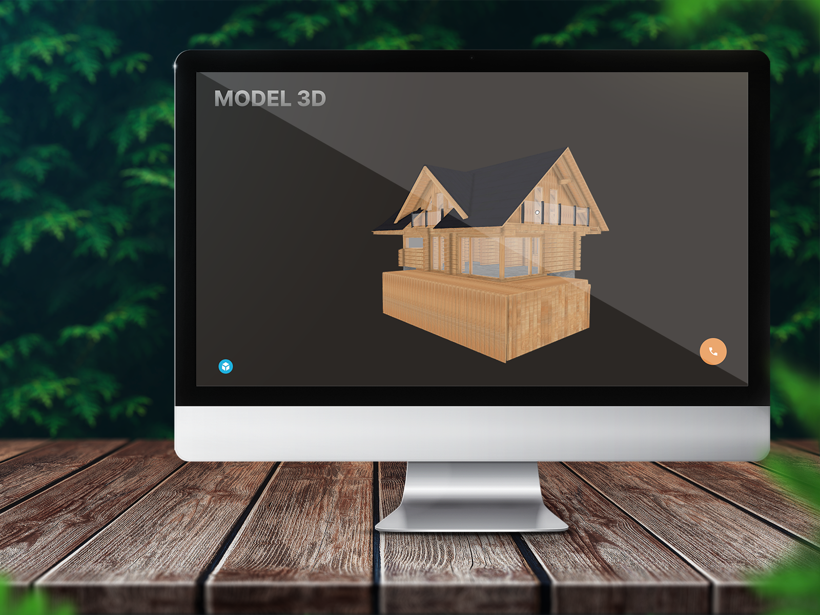 3D models of log homes