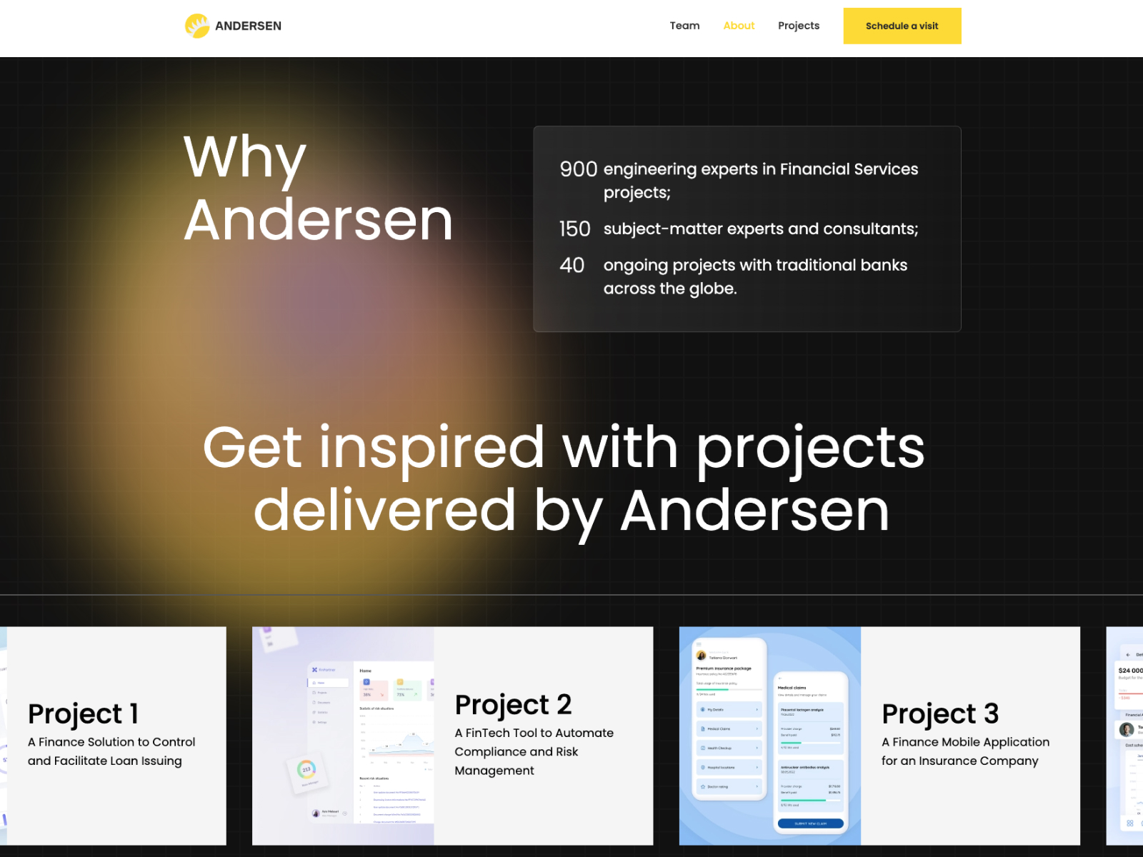 Get inspired with projects delivered by Andersen