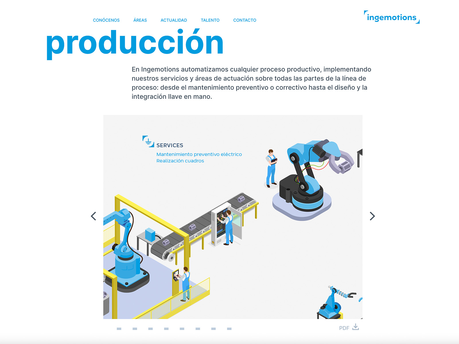 interactive production infographic - Awwwards