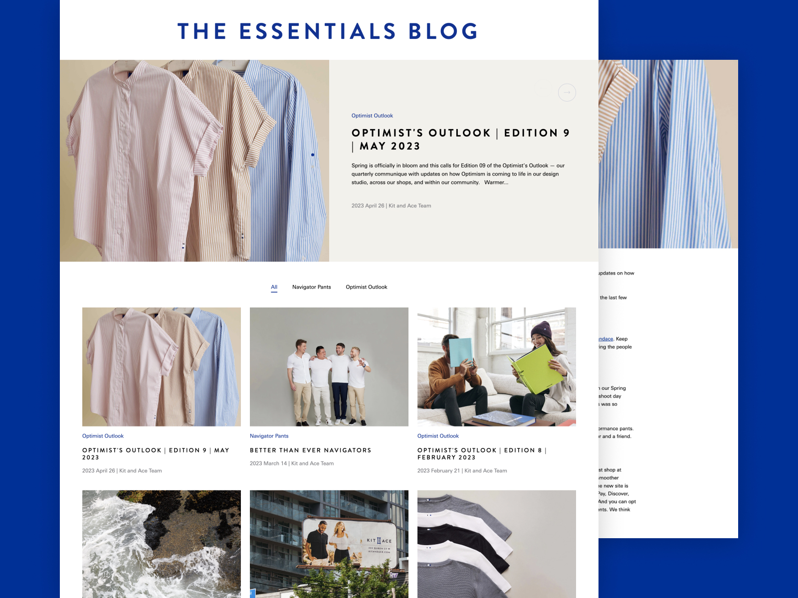 The Essentials Blog Page