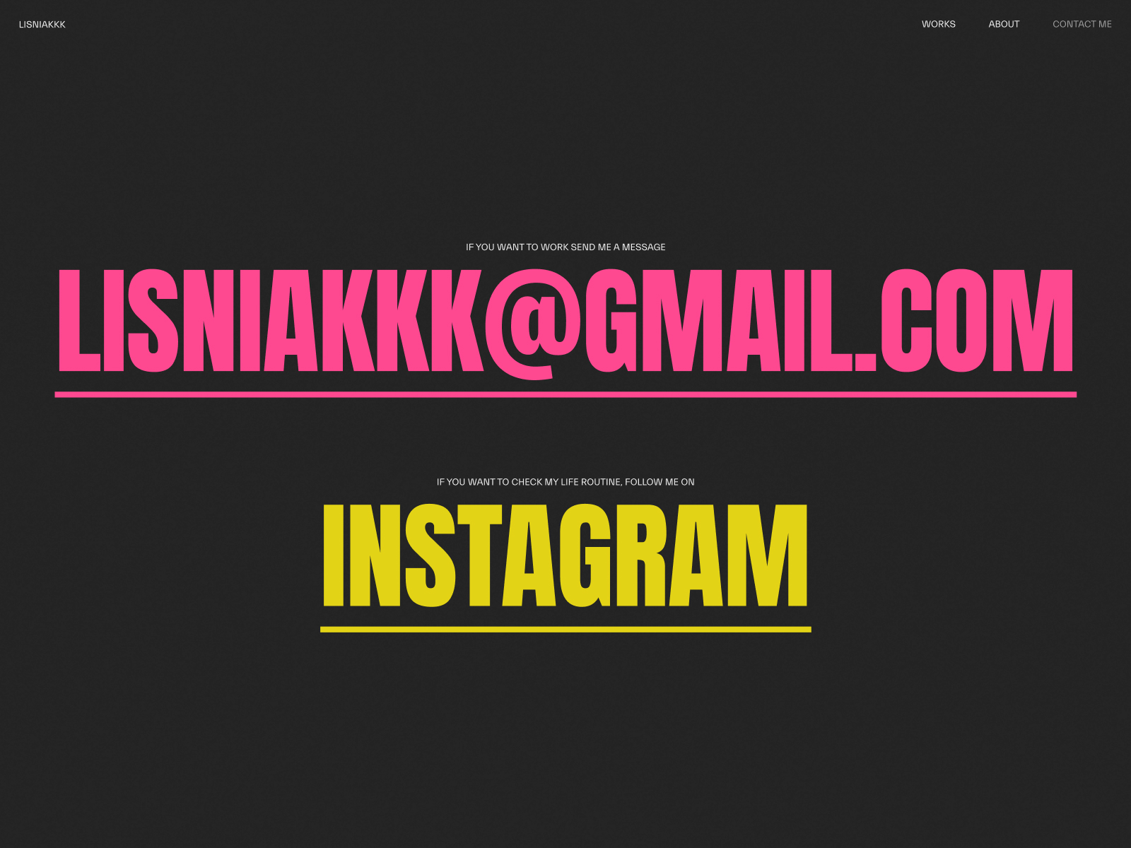 Lisniakkk — Contact me