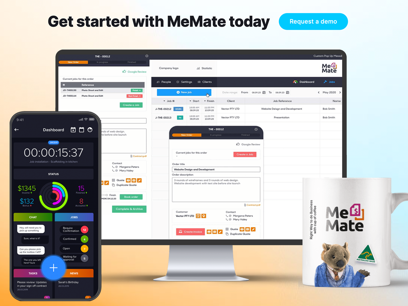 MeMate - Web Design Header