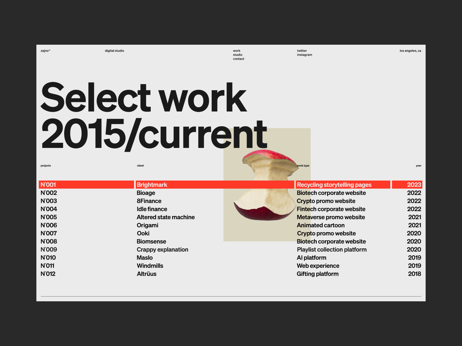 Select work gallery