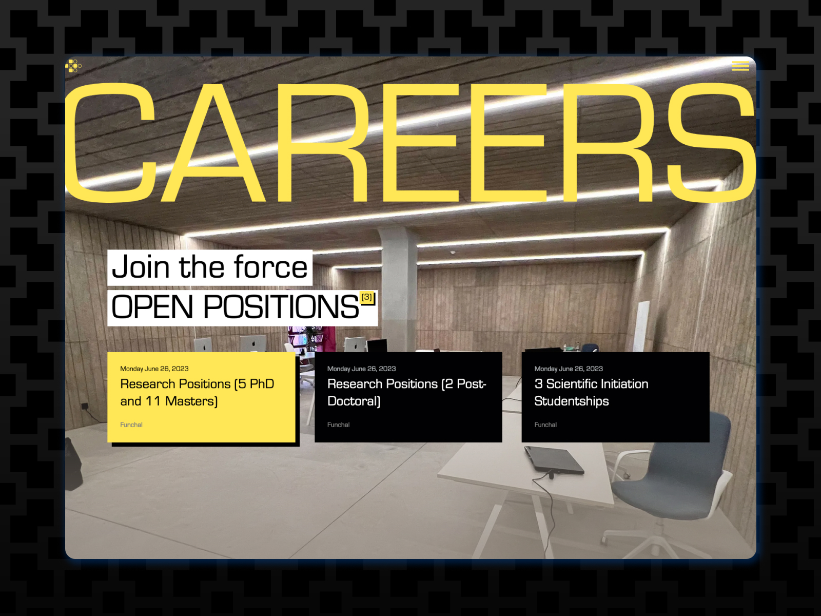 Careers Page and form design