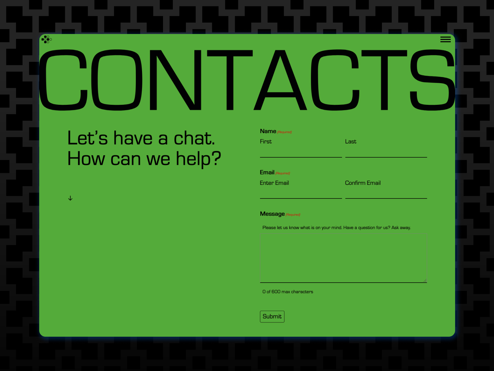 Contacts page