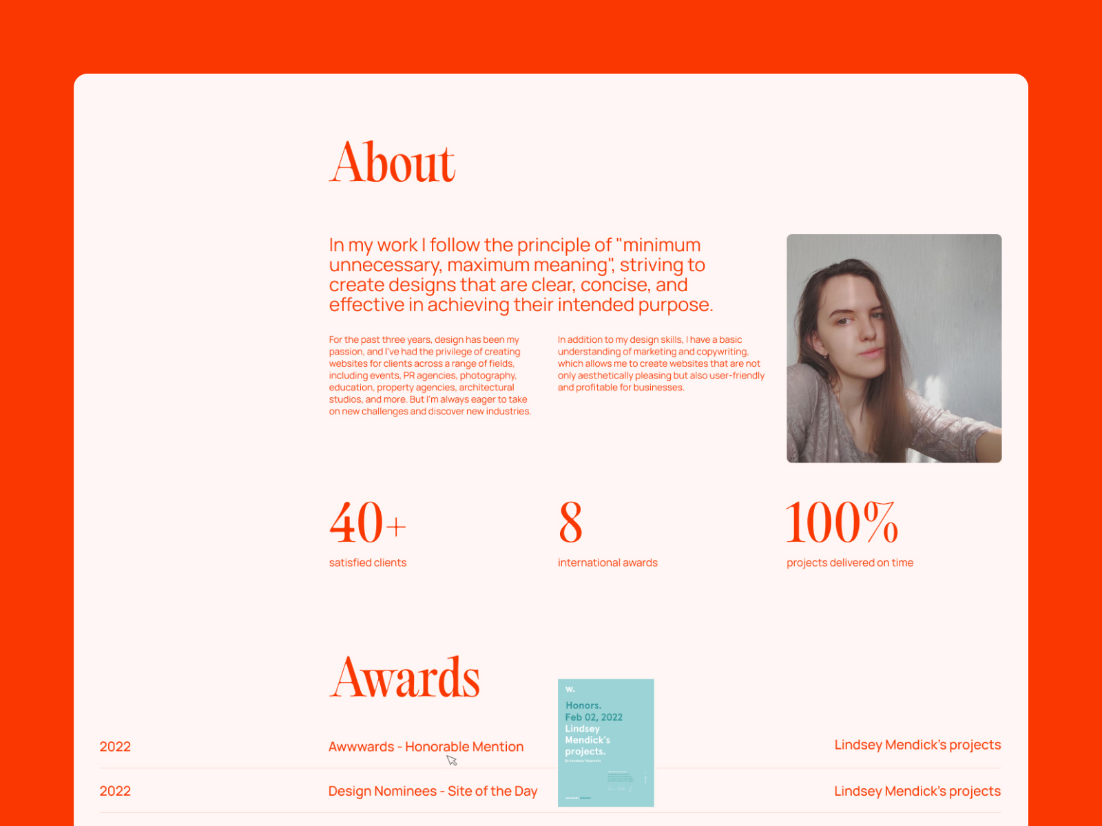 whil - Awwwards Honorable Mention