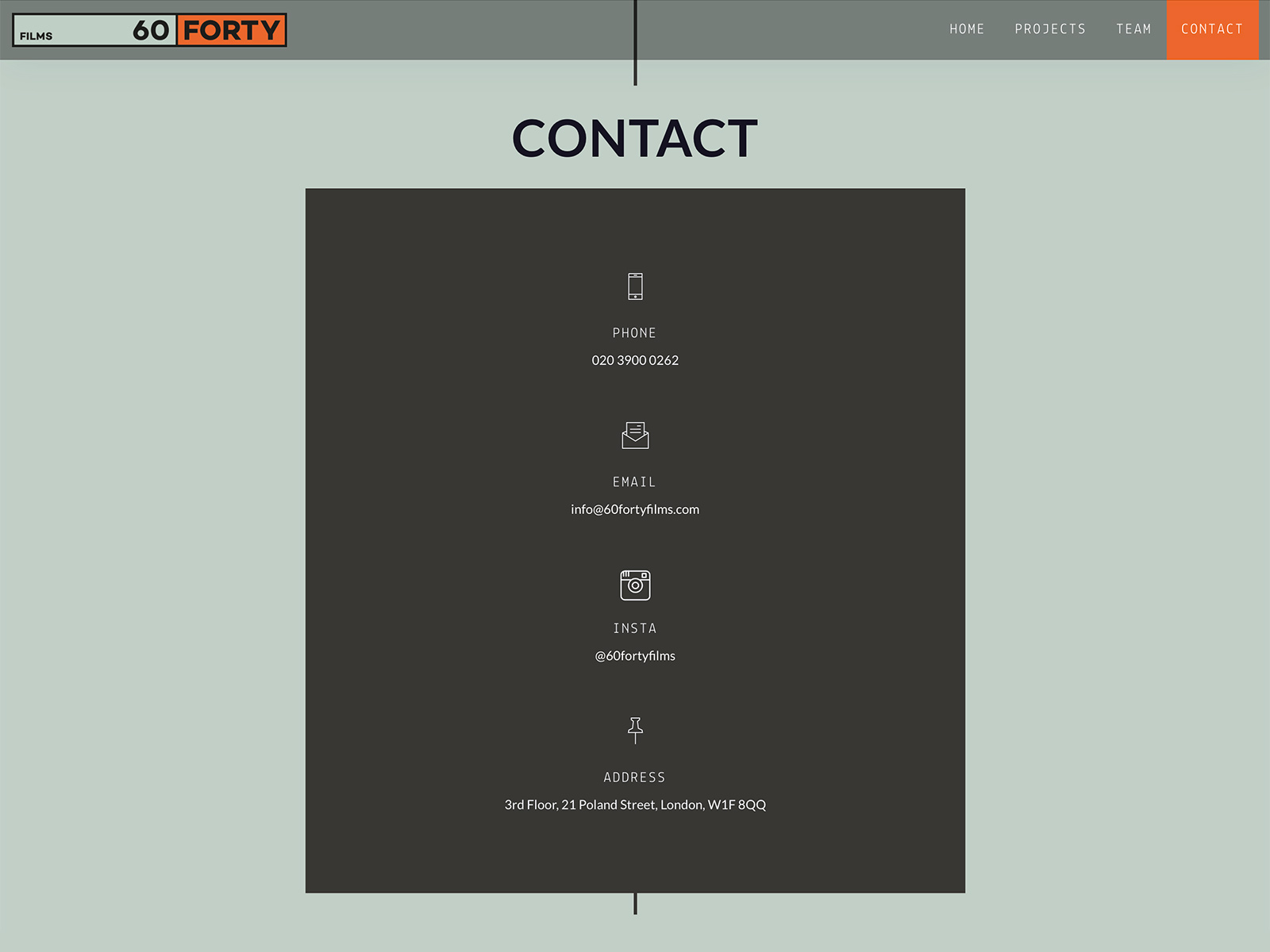 Contact page