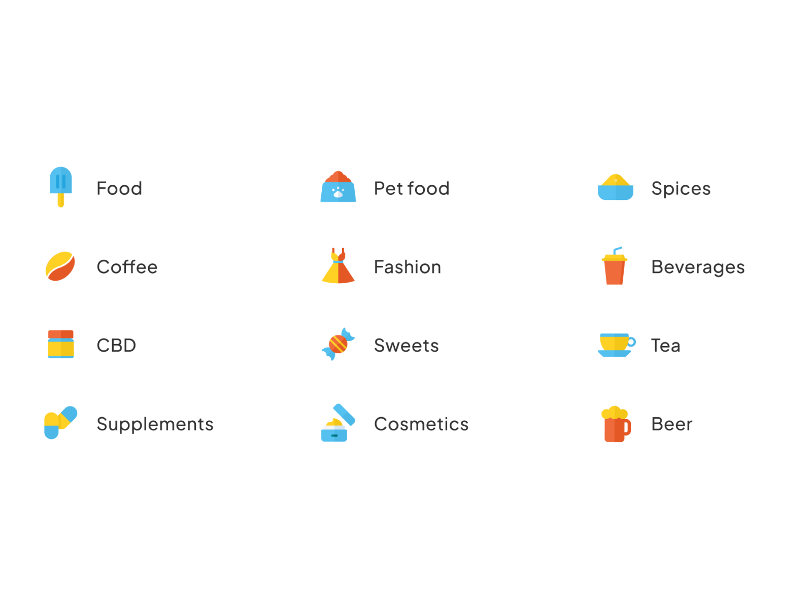 Categories Icons