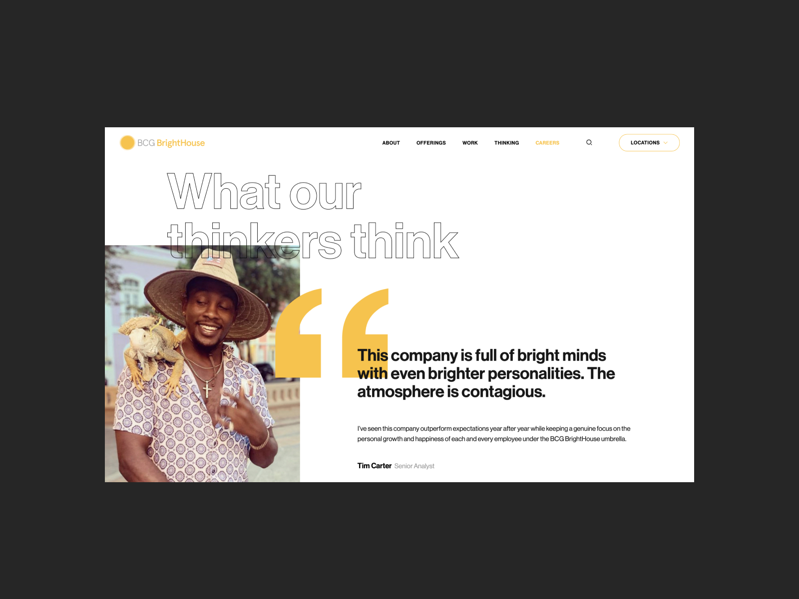 Careers Testimonials Awwwards