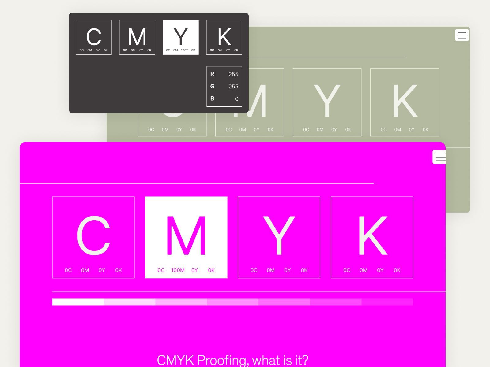CMYK Proofing Color Interaction