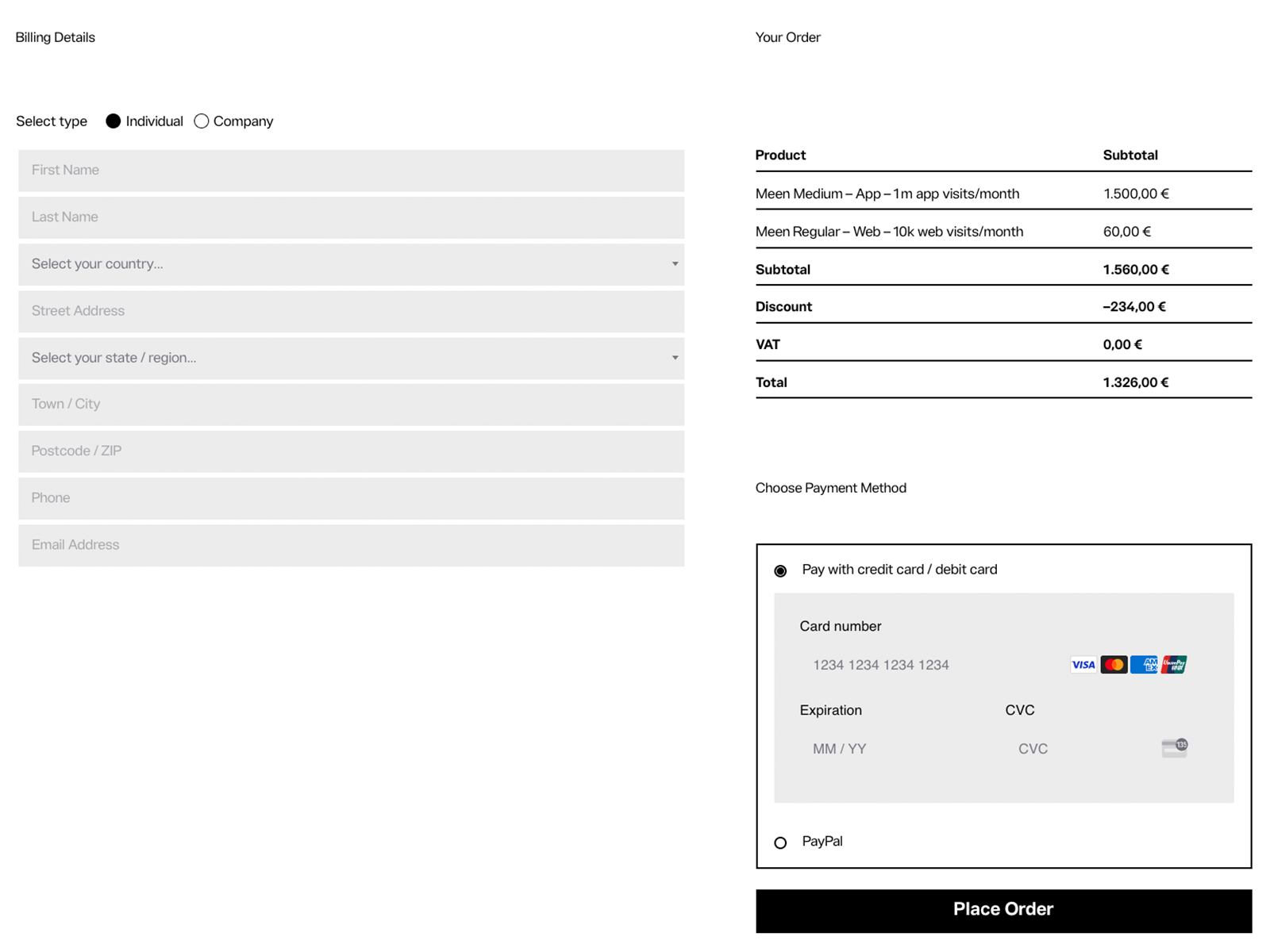 Checkout Page Awwwards Checkout Page Awwwards