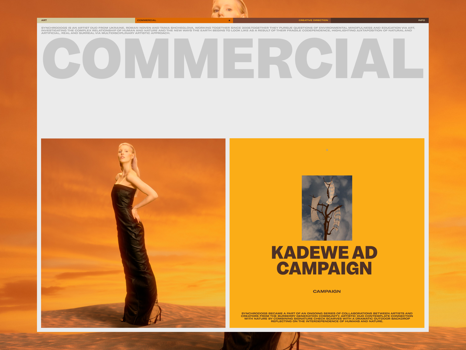 Commercial Page Transition