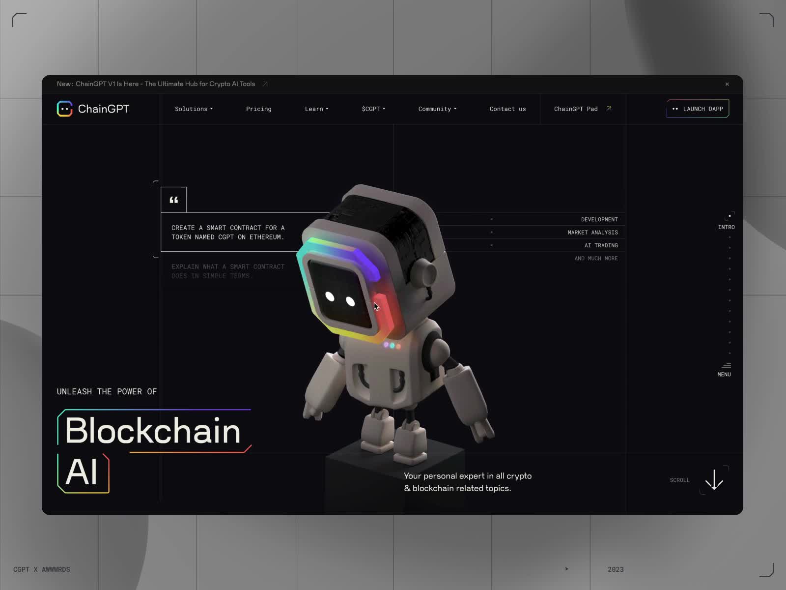 Scroll Interaction - Awwwards