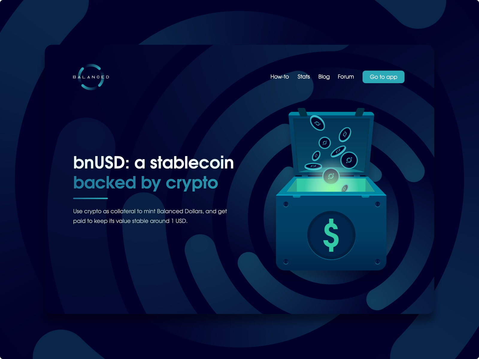 Stablecoin page hero