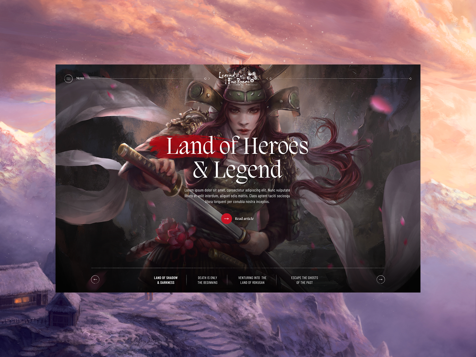 Legends of The Five Rings - Homepage Covers