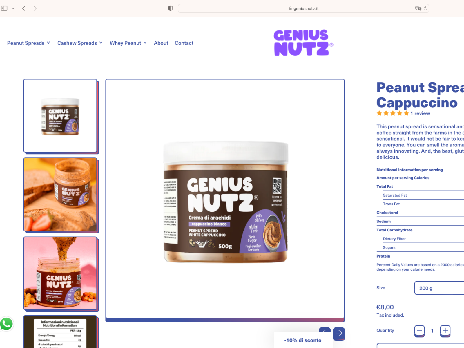 Genius Nutz Product Page