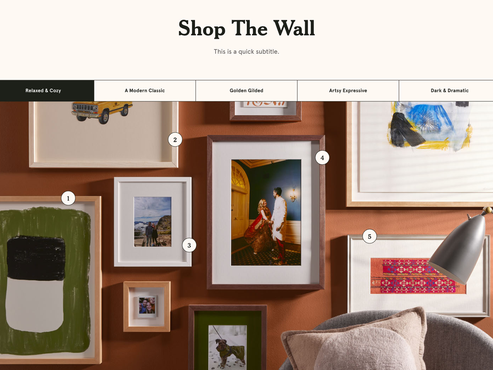 Shoppable Gallery Walls