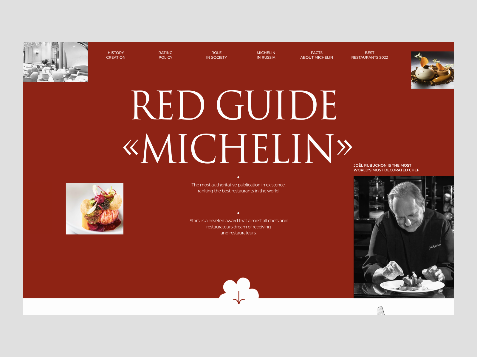 The Michelin Guide - Awwwards Nominee