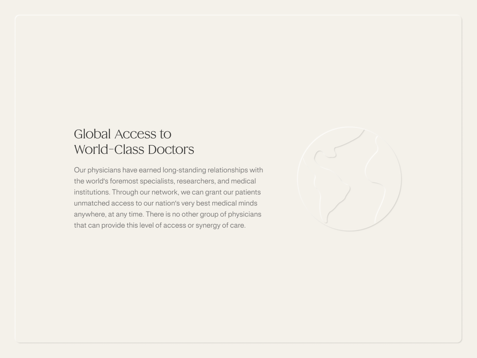 Global Access to World-Class Doctors