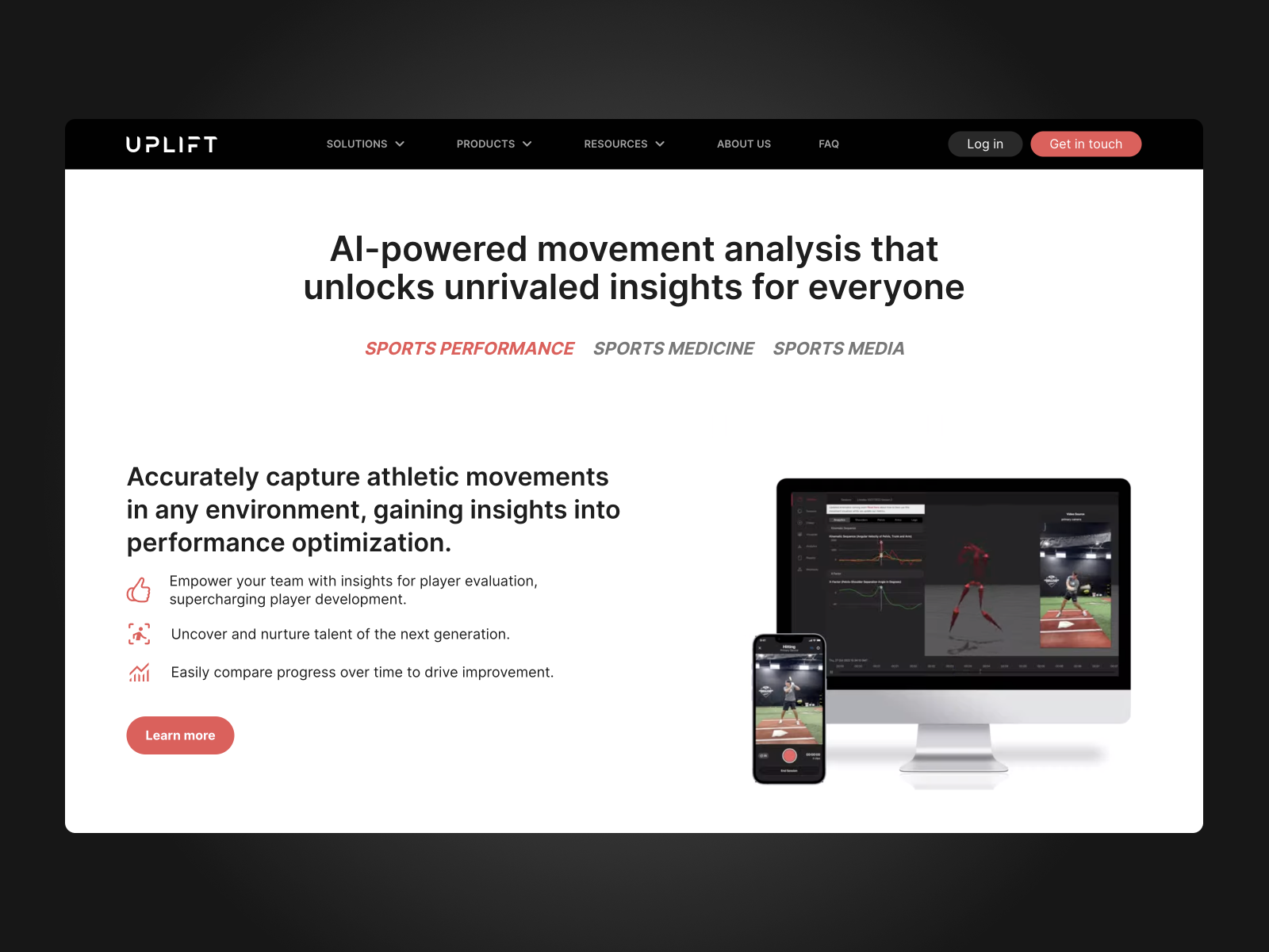 Uplift - Optimize human movement performance with AI-powered insights