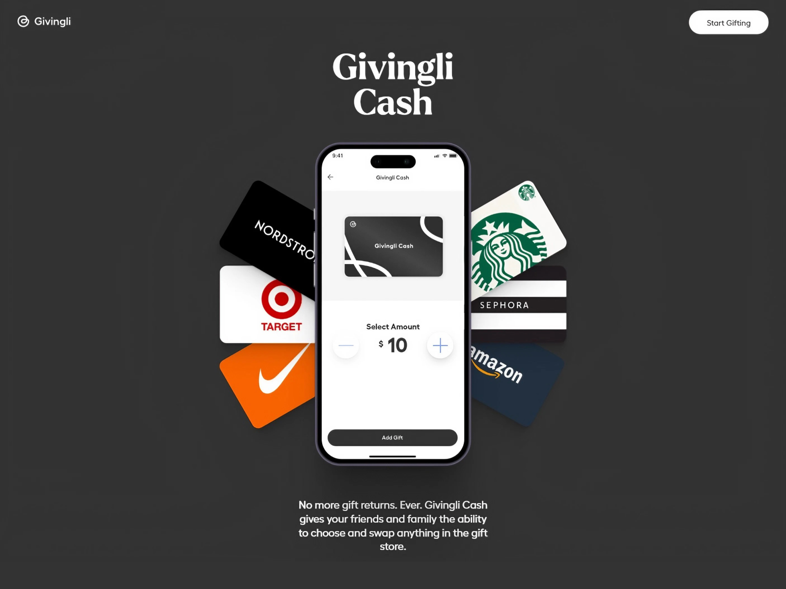Givingli - Interactive App UI