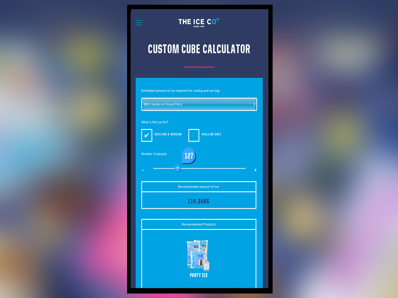Ice Cube Calculator