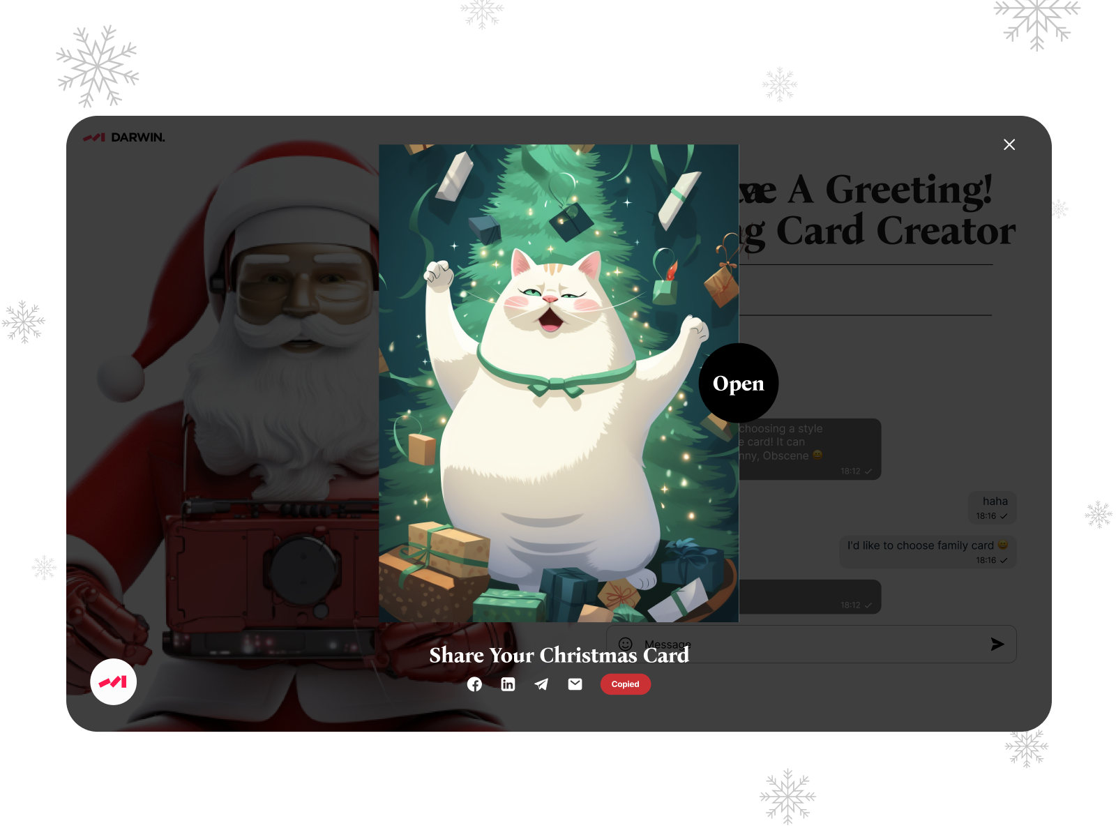 A Generated Christmas card