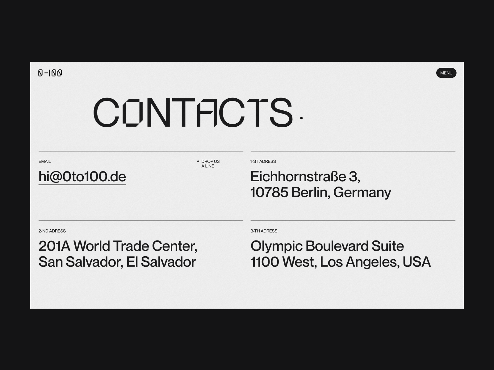 0to100 – Contacts