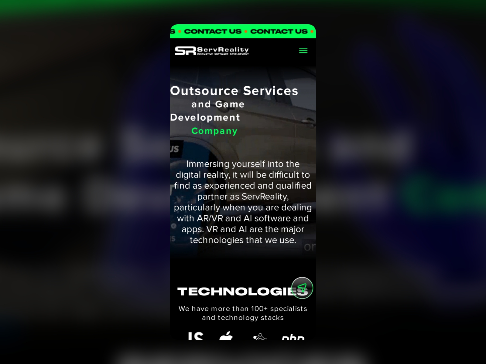 Servreality Awwwards Nominee