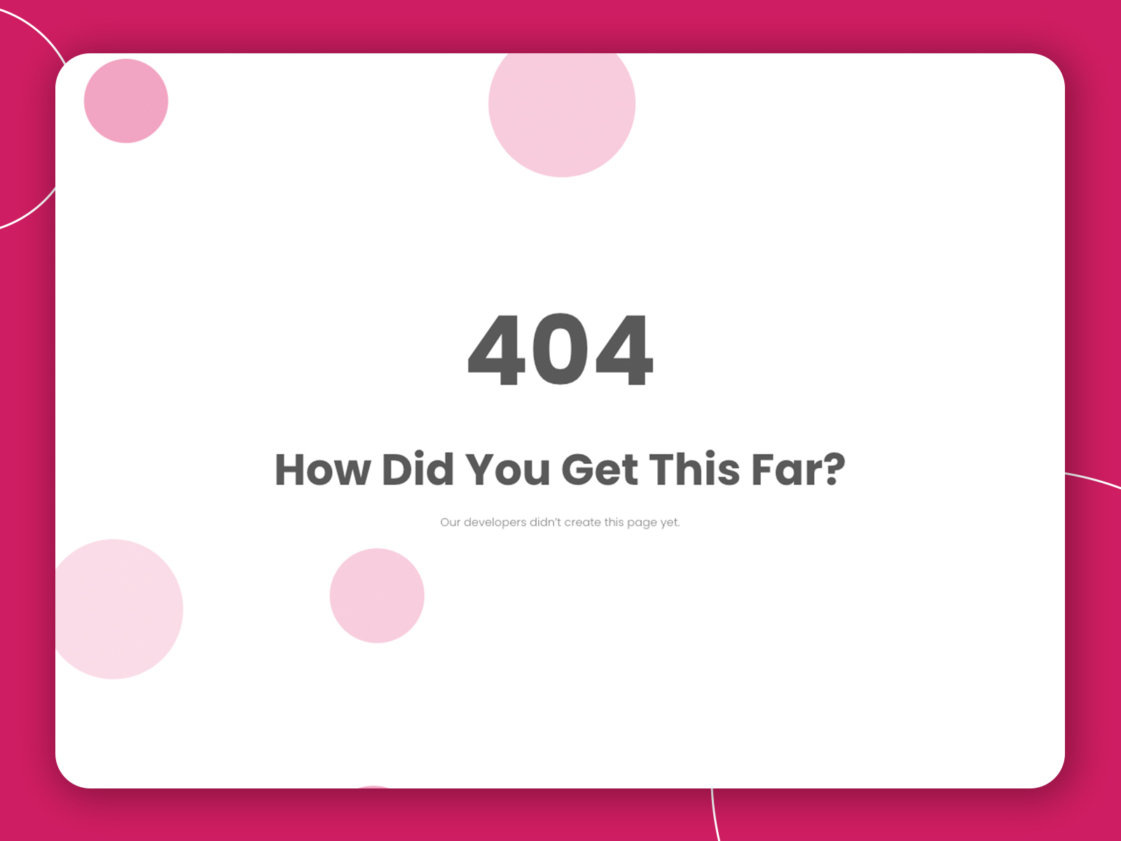 Minimalistic 404