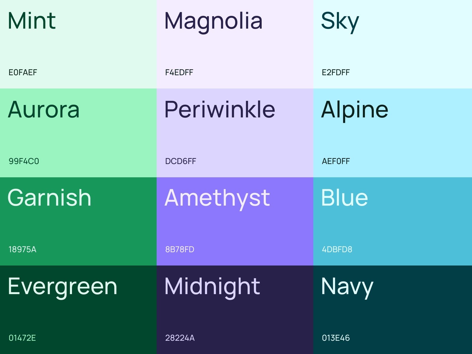 Colors and fonts