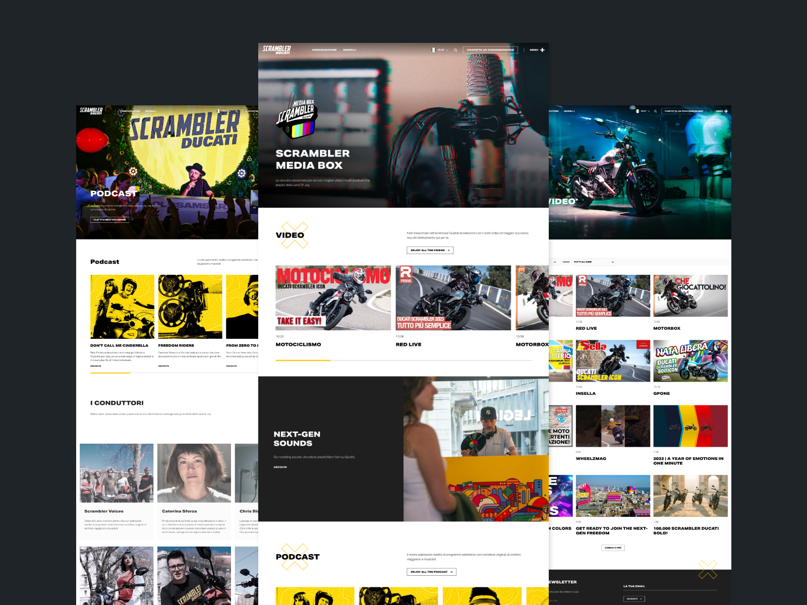 Scrambler Media Box: Multimedia Gallery and Podcast Repository