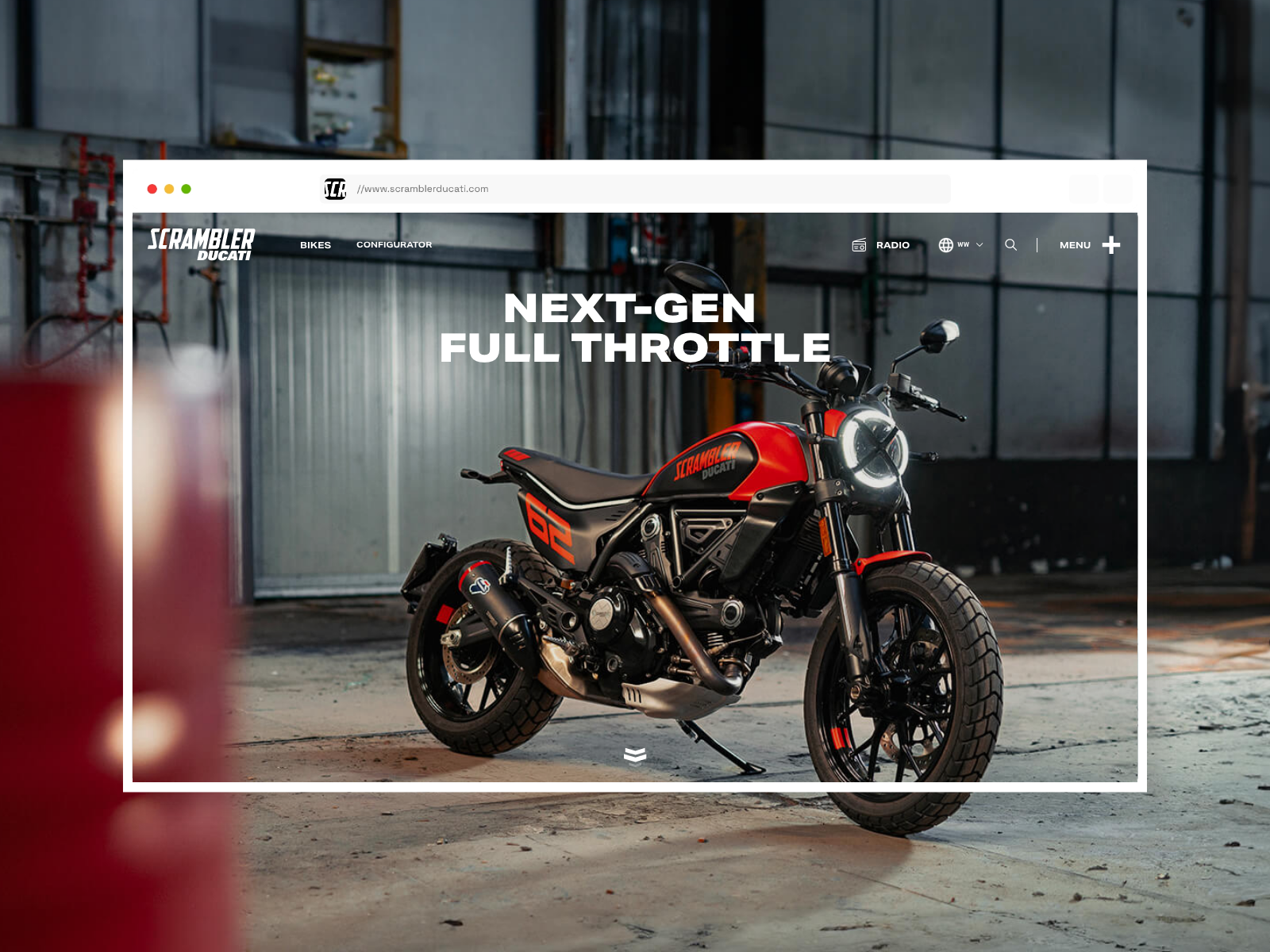 Single Motorbike Product Page