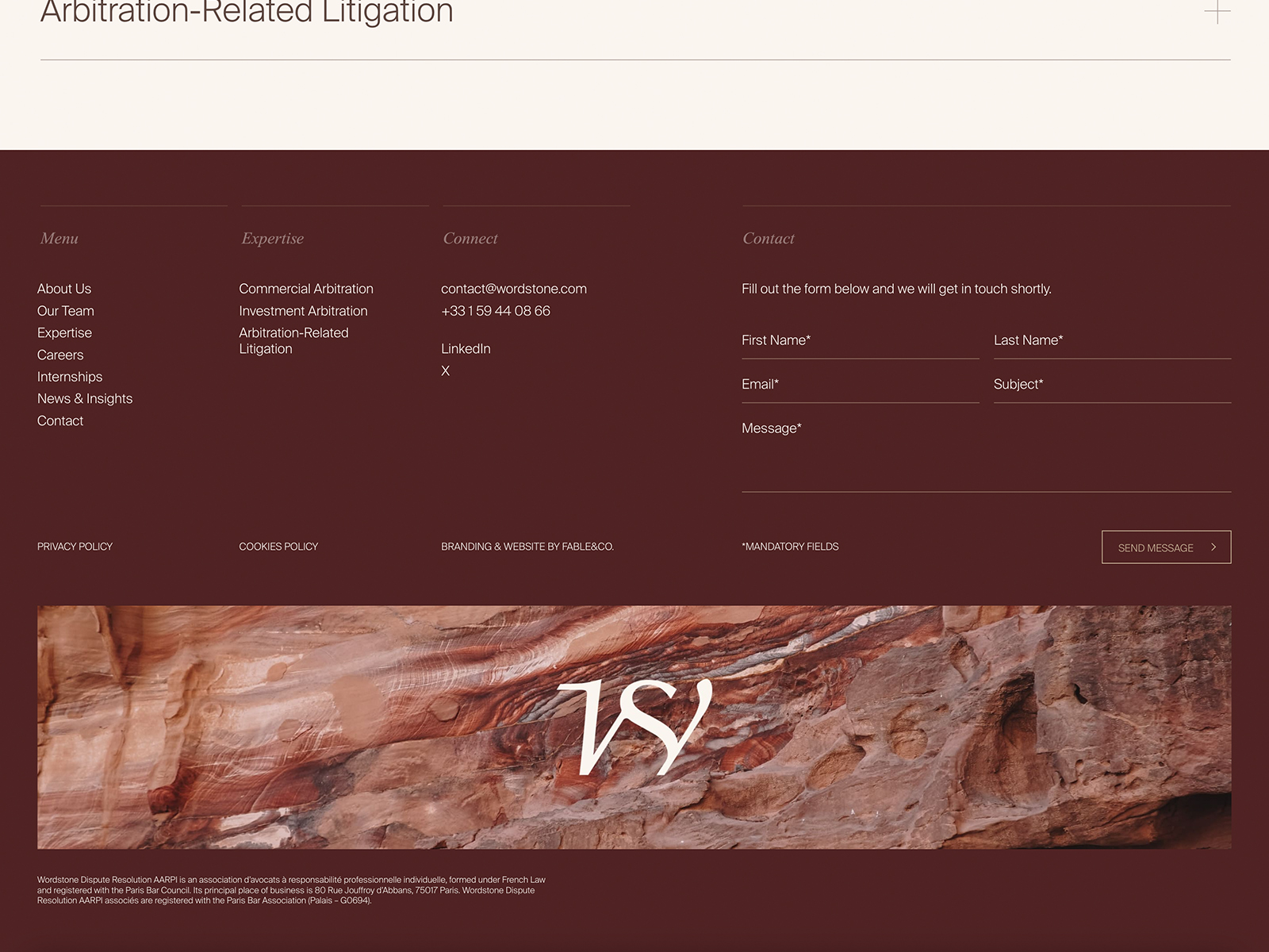 Lawfirm Footer