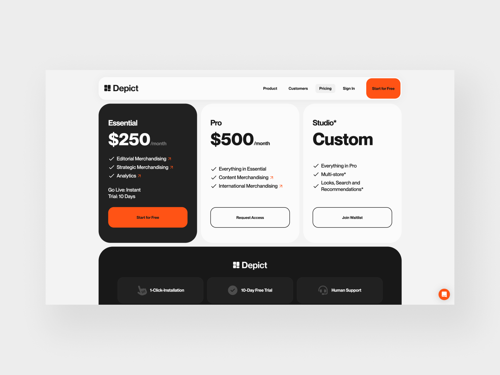 Pricing Page