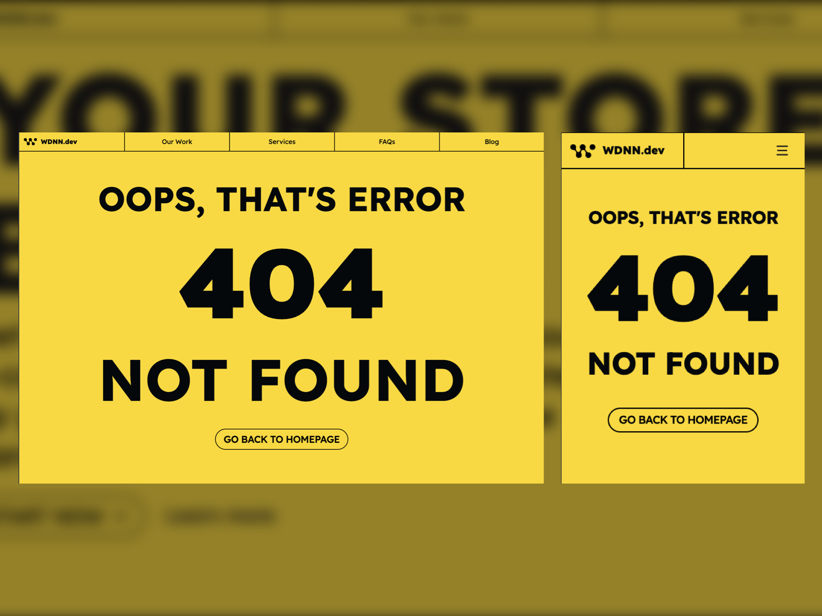 Simple 404 Page